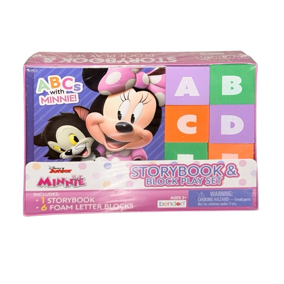 Disney Other - Disney Minnie Storybook Block Play Set- NEW